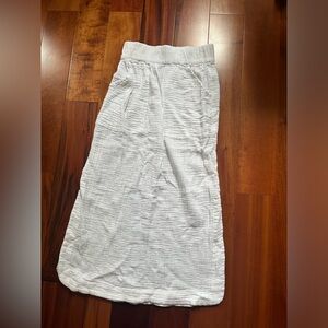 Free People White Midi Skirt